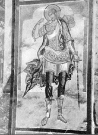 Великомученик Никита. Фреска. Ярославль. 1673 Великомученик Никита. Фреска. Ярославль. 1673